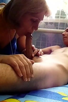 Handjob and Blowjob From Over 50 Year Old GILF