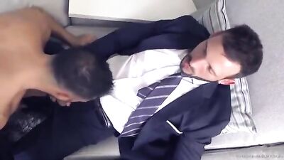 Hot Musclemen in Ties and Cravats: A Gay Porn Video with Hardcore Fucking, Doggy Style and Blowjobs