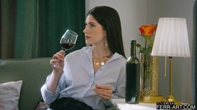 Sexy office worker seduces her colleague to fuck after work FERR-ART