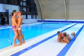 Gay Swimmer Suck Massive Shafts