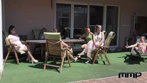 Neighbor seduces Czech MILF at pool party