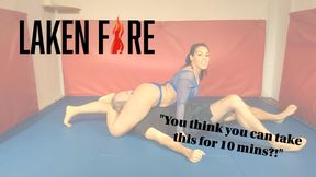 Swiss Gets Pinned- Lesson Delivered By Thighs