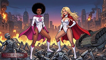 AI GENERATED SUPERHERO MOLLY POWERS SECRET FREAK IN THE SHEETS