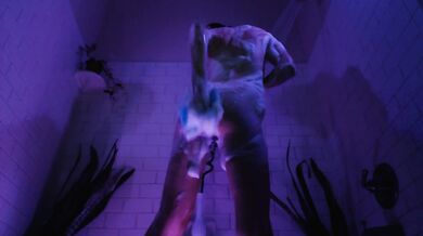 Showering with Clit Tease and Breast Massage