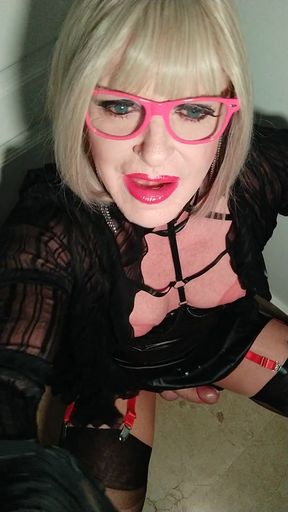 Tits Out Tranny Bedroom Fun