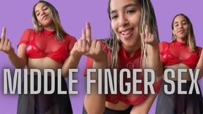 MIDDLE FINGER SEX - Femdom Sex