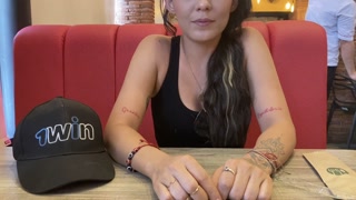 I INVITED HER TO EAT SALAD BUT ON THE CONDITION THAT SHE USED MY SPECIAL SAUCE