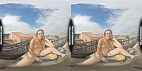 Hot Ginger Lea Naked Mukbang ASMR Chip Eating With A Nice View