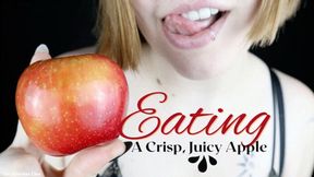 Eating A Crisp, Juicy Apple - HD