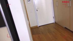 Horny housewife fucks her neighbor while her husband is at work