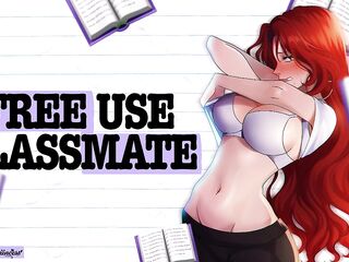 FREE-USE NERDY GAL DRILLED IN THE LIBRARY - Anime ASMR Audio Roleplay Yumprincess