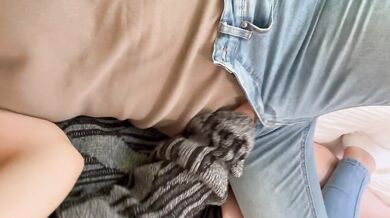 My straight friend begged to rub our pussies until she came loud