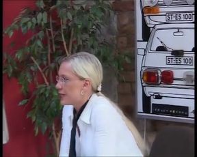 Office Secretary From Germany Got to Please Two Cocks Together