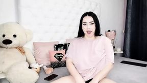 German MILF rubs her huge tits and huge snatch with a huge dildo