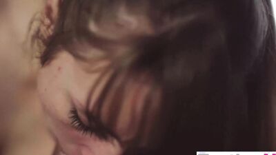 Angel Youngs puts her red underpants down and fucks her lover