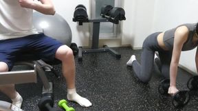 【個人撮影】テニスサークルの新入生をジムに誘い！禁断の時間を止め！　なめ放題やり放題！我慢できず〇〇！　スマホ撮影　口内射精　大学生　フェラ