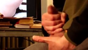 Sensual handjob with bra