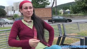 PublicPorn Lulu is covered in tattoo and gets pussy full of cum