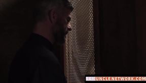 SayUncleNetwork.com - Twink's confession turns into wet blowjobs and forbidden raw se