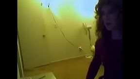 Gwen posing in a short skirt