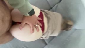 Albanian MILF gives a deep throat and rough doggystyle