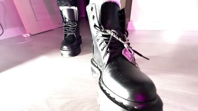 Crawl All Fours In Front Of Me While I Trample A Pink Cock