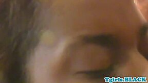 Black tran gets spitroasted in 3some