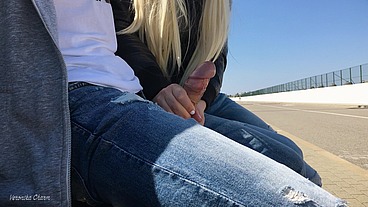 Girl Was Surprised To See Guy Jerking Off Dick In The Park 4K