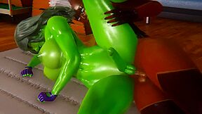 Double Futa - She Hulk Gets Creampied By Storm