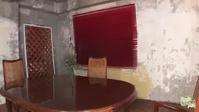 Hot maid takes big cock in rough scene