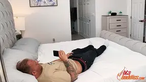 Amateur stepsister Ravyn Moore tries her first sex! This brunette beauty