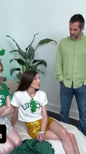 St Patrick's Day Party Turns Into A Stepdaughter Stepdad Orgy - DaughterSwap   Clip 1