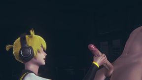 Vocaloid Yaoi Femboy - Len Handjob in Classroom