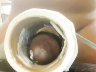 Bbc gets slutty at work and makes pocket without throne room paper roll to Screw ‼‼‼‼