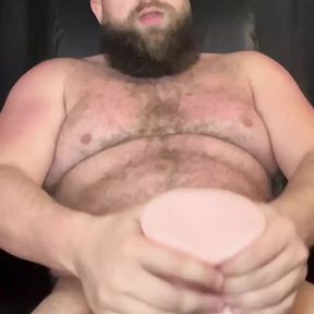 Verbal Sunburnt Daddy Bear Fucks His Toy Pussy