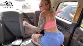 Ava Austen Rides in THE TAXI again! HUGE facial from Dirty John