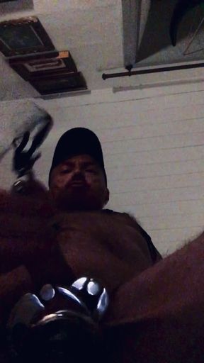 Cock and balls taken vigorously