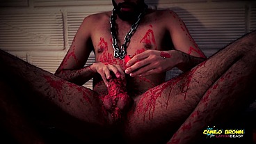 Horror Porn Candle Wax Ritual Summon A Sex Demon And Loud Cumshot Halloween