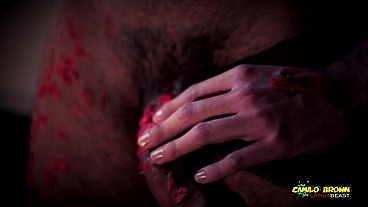 Horror Porn Candle Wax Ritual Summon A Sex Demon And Loud Cumshot Halloween