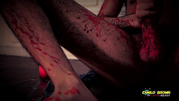 Horror Porn Candle Wax Ritual Summon A Sex Demon And Loud Cumshot Halloween