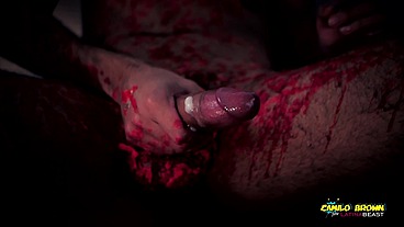 Horror Porn Candle Wax Ritual Summon A Sex Demon And Loud Cumshot Halloween