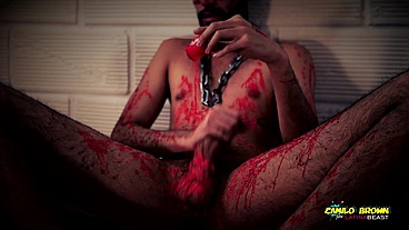 Horror Porn Candle Wax Ritual Summon A Sex Demon And Loud Cumshot Halloween