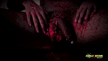 Horror Porn Candle Wax Ritual Summon A Sex Demon And Loud Cumshot Halloween