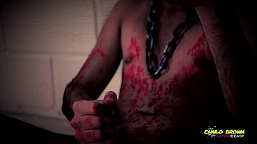 Horror Porn Candle Wax Ritual Summon A Sex Demon And Loud Cumshot Halloween