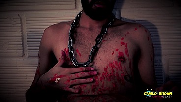 Horror Porn Candle Wax Ritual Summon A Sex Demon And Loud Cumshot Halloween