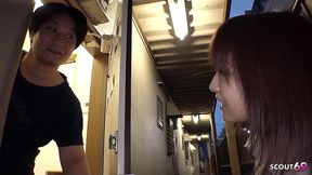 petite nymphomaniac japanese teen seduce her neighbour to uncensored cheating creampie fuck in japan