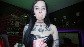 DRINKING AND BURPING