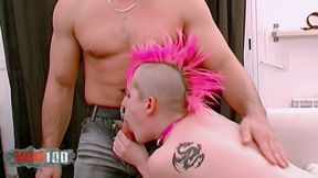 Karen: Pink-haired Punk Karen Takes Atila's Big Cock Deep: Anal, Pussy Pounding, and Blowjob Frenzy