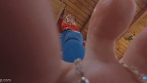 Madam's barefoot sandals press you into her floor VR4K