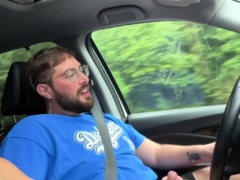 my uber driver flashed his dick so i gave him a handjob